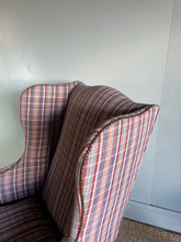 Load image into Gallery viewer, Tartan Wingback Armchair