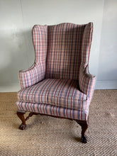 Load image into Gallery viewer, Tartan Wingback Armchair