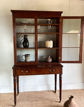 Load image into Gallery viewer, Regency Glazed Cabinet on Turned Legs