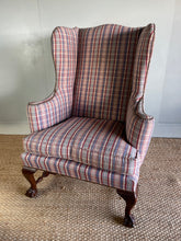 Load image into Gallery viewer, Tartan Wingback Armchair