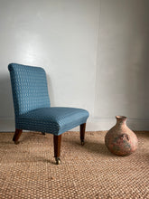 Load image into Gallery viewer, Victorian Slipper Chair - newly reupholstered