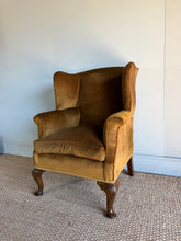 Load image into Gallery viewer, Antique Wingback Armchair