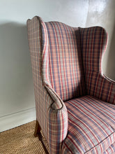 Load image into Gallery viewer, Tartan Wingback Armchair