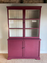 Load image into Gallery viewer, Antique Pine Glazed Kitchen Cabinet