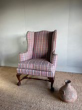 Load image into Gallery viewer, Tartan Wingback Armchair