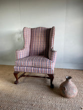 Load image into Gallery viewer, Tartan Wingback Armchair
