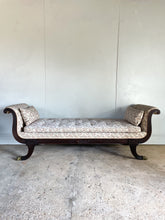 Load image into Gallery viewer, Regency Settee with a Scroll End