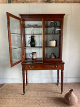 Load image into Gallery viewer, Regency Glazed Cabinet on Turned Legs