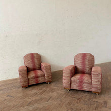 Load image into Gallery viewer, Art Deco Arm Chairs