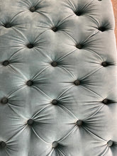 Load image into Gallery viewer, Velvet Button - topped Footstool