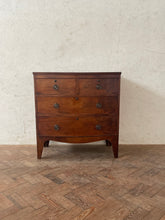 Load image into Gallery viewer, Georgian Mahogany Bow Fronted Chest of Drawers