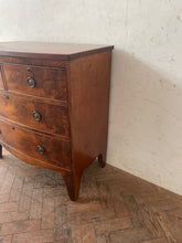 Load image into Gallery viewer, Georgian Mahogany Bow Fronted Chest of Drawers