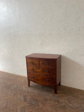 Load image into Gallery viewer, Georgian Mahogany Bow Fronted Chest of Drawers