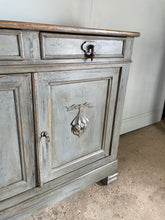 Load image into Gallery viewer, Antique French Sideboard - Painted in a Blue / Grey