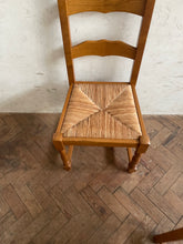 Load image into Gallery viewer, Set of Six Vintage Rush Seated Chairs *ON HOLD*