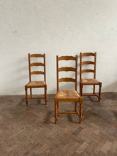 Load image into Gallery viewer, Set of Six Vintage Rush Seated Chairs *ON HOLD*