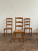 Load image into Gallery viewer, Set of Six Vintage Rush Seated Chairs *ON HOLD*