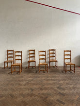 Load image into Gallery viewer, Set of Six Vintage Rush Seated Chairs *ON HOLD*