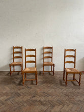Load image into Gallery viewer, Set of Six Vintage Rush Seated Chairs *ON HOLD*