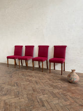 Load image into Gallery viewer, Set of Four, 1940s Oak Dining Chairs - for recovering