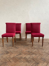 Load image into Gallery viewer, Set of Four, 1940s Oak Dining Chairs - for recovering