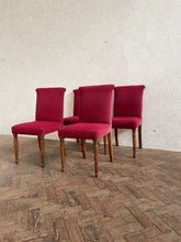 Load image into Gallery viewer, Set of Four, 1940s Oak Dining Chairs - for recovering