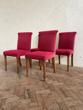 Load image into Gallery viewer, Set of Four, 1940s Oak Dining Chairs - for recovering