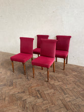 Load image into Gallery viewer, Set of Four, 1940s Oak Dining Chairs - for recovering