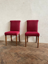 Load image into Gallery viewer, Set of Four, 1940s Oak Dining Chairs - for recovering
