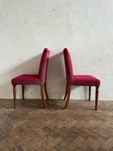 Load image into Gallery viewer, Set of Four, 1940s Oak Dining Chairs - for recovering