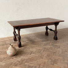 Load image into Gallery viewer, Early 20th Century Walnut Refectory Dining Table