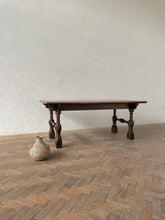 Load image into Gallery viewer, Early 20th Century Walnut Refectory Dining Table