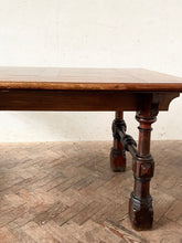 Load image into Gallery viewer, Early 20th Century Walnut Refectory Dining Table