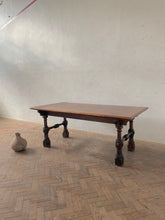 Load image into Gallery viewer, Early 20th Century Walnut Refectory Dining Table