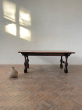 Load image into Gallery viewer, Early 20th Century Walnut Refectory Dining Table