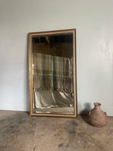 Load image into Gallery viewer, Large Gold Framed Vintage Mirror