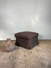Load image into Gallery viewer, Square Footstool with a Feather Cushion Top.