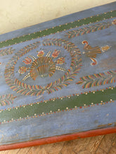 Load image into Gallery viewer, Large Blue Floral Hungarian Marriage Chest
