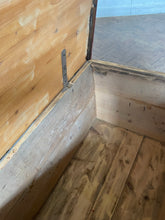 Load image into Gallery viewer, Large Blue Floral Hungarian Marriage Chest