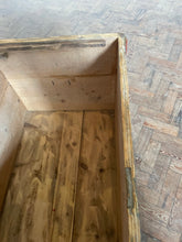 Load image into Gallery viewer, Large Blue Floral Hungarian Marriage Chest