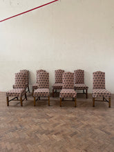 Load image into Gallery viewer, A Set of Eight Oak Dining Chairs - for recovering