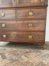 Load image into Gallery viewer, George III Mahogany Linen Press with Hanging Rail