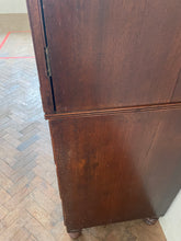 Load image into Gallery viewer, George III Mahogany Linen Press with Hanging Rail