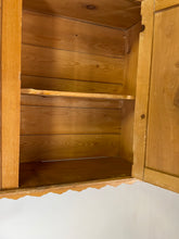 Load image into Gallery viewer, French Pine Cabinet with a Zigzag Trim