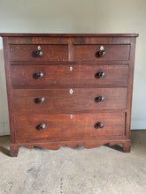 Load image into Gallery viewer, Victorian Oak Chest of Drawers with Mahogany Banding