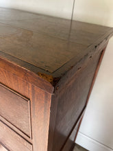 Load image into Gallery viewer, Victorian Oak Chest of Drawers with Mahogany Banding