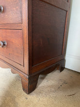 Load image into Gallery viewer, Victorian Oak Chest of Drawers with Mahogany Banding