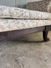 Load image into Gallery viewer, Regency Settee with a Scroll End