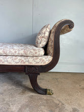 Load image into Gallery viewer, Regency Settee with a Scroll End