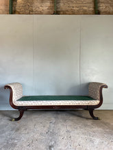 Load image into Gallery viewer, Regency Settee with a Scroll End